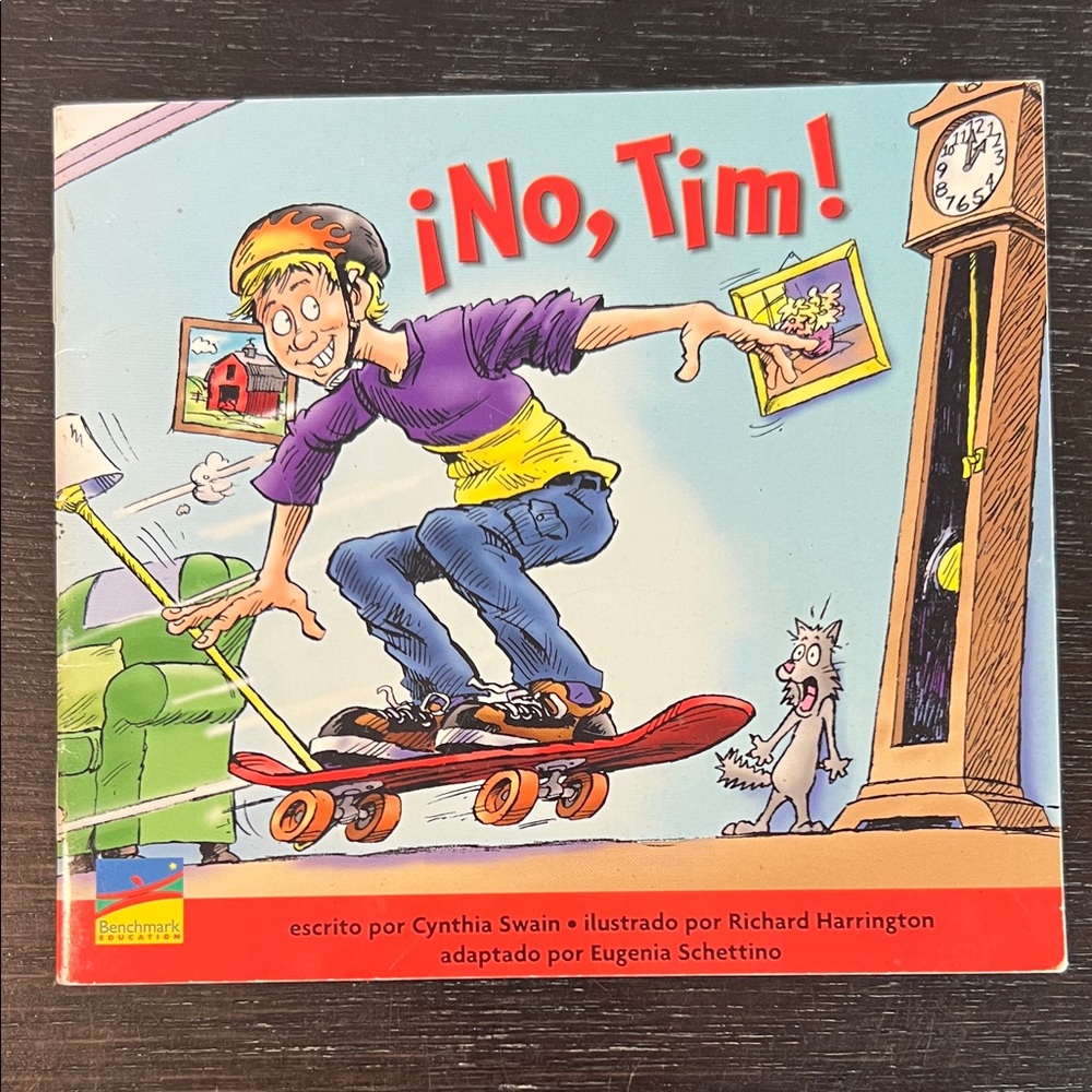 Bench Kids Storybook - ¡No, Tim! with Purple and Yellow